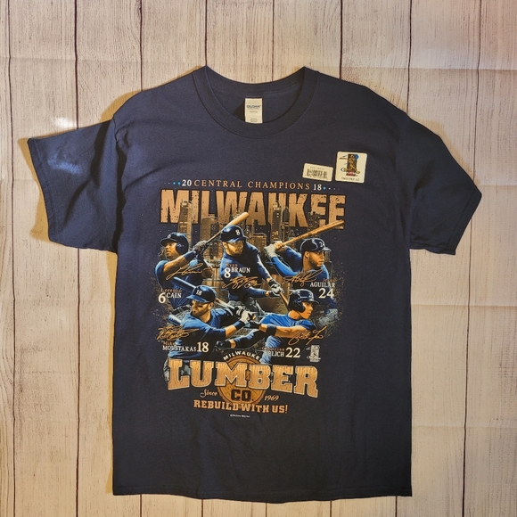 Gildan Other - Milwaukee Brewers 2018 championship tee shirt